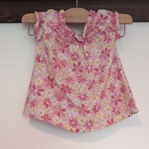 Pink Floral Kids Top